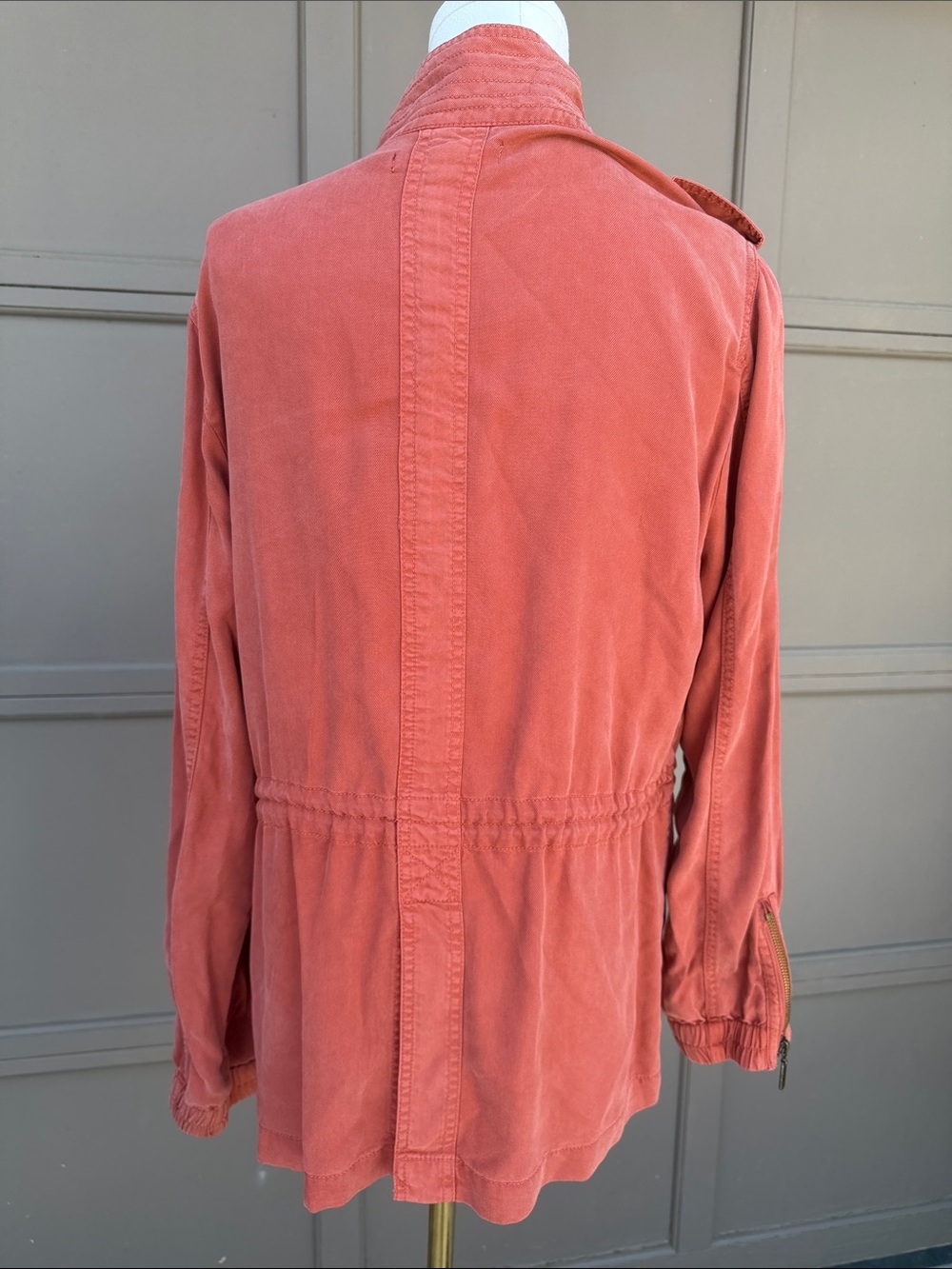 Max Jeans Rust-Red Utility Jacket - Picture 2 of 4
